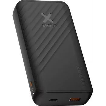 Xtorm Go2 serijos nešiojamas įkroviklis (power bank) 20000 mAh 20W USB-C PD ir USB-A QC, anglies juodas XG2E206
