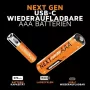 Xtorm NextGen AAA baterijos USB-C įkraunamos (4 vnt.) - 1.5V Li-ion 600mAh