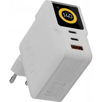 Xtorm NextGen GaN3 Ultra sieninis įkroviklis 140W PD 2x USB-C 1x USB-A baltas XECNG1400