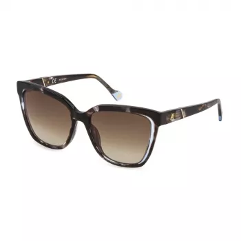 Yalea moteriški akiniai nuo saulės SYA028N5503KA Havana acetatinis rėmelis rudi gradientiniai lęšiai 55/17/140 mm