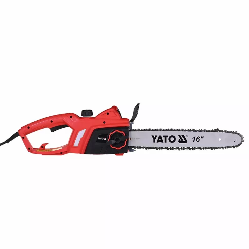YATO elektrinis grandininis pjūklas 2000W 40cm 16 inch padanga 13.5m/s grandinės greitis automatinis tepimas