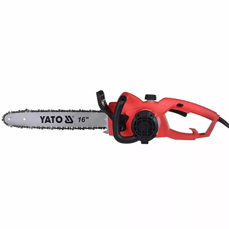 YATO elektrinis grandininis pjūklas 2000W 40cm 16 inch padanga 13.5m/s grandinės greitis automatinis tepimas