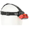 Yato YT-08594 COB LED darbinė lempa su magnetiniu pagrindu ir pasukamu kabliu, 200 lm, 3x AA, juoda/raudona