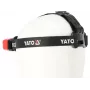 Yato YT-08594 COB LED darbinė lempa su magnetiniu pagrindu ir pasukamu kabliu, 200 lm, 3x AA, juoda/raudona