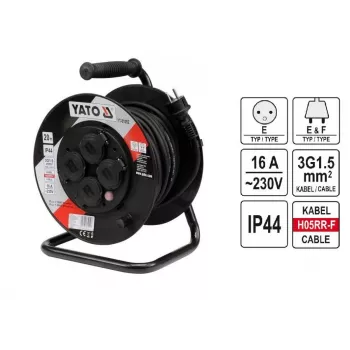 Yato YT-81052 Laido būgnas 4 AC lizdai 20 m