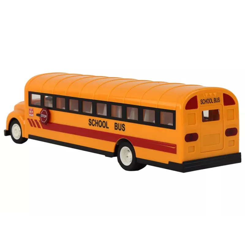 Geltonas mokyklinis autobusas su nuotolinio valdymo atidaromomis durimis 4690 Lean Toys