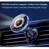YESIDO 15W belaidis magnetinis laikiklis automobiliui su MagSafe, juodas