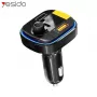 YESIDO Bluetooth į FM siųstuvą 43W Greitas Automobilinis Įkroviklis Y45 Juodas