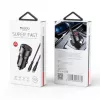 YESIDO Y55 60W greito įkrovimo automobilinis įkroviklis su USB-C į USB-C laidu, juodas
