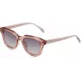 ZADIG & VOLTAIRE SZV364-5006A7 Unisex stačiakampiai akiniai nuo saulės, juodas acetatinis rėmelis, pilki polikarbonatiniai lęšiai, 50/17/140 mm
