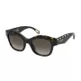 ZADIG & VOLTAIRE SZV410-5204BL Moteriški stačiakampiai acetatiniai akiniai nuo saulės - Juodas rėmelis, pilki lęšiai, 52 mm
