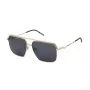ZADIG & VOLTAIRE SZV413-580300 Vyriški akiniai nuo saulės, juodas acetatas, pilki lęšiai, 58 mm