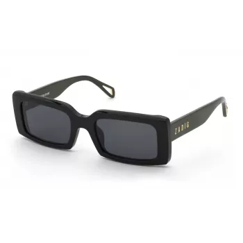 Zadig & Voltaire unisex akiniai nuo saulės SZV462-54700Y Havana rudi stačiakampiai 54mm