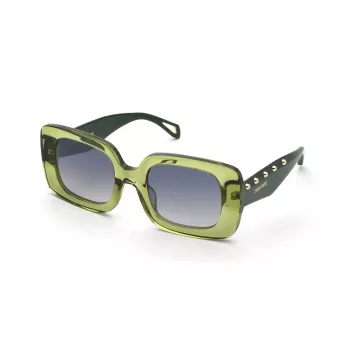 ZADIG & VOLTAIRE Moteriški katės akies formos akiniai nuo saulės SZV423-51M40X Havana acetatas rudi gradientiniai lęšiai 51mm
