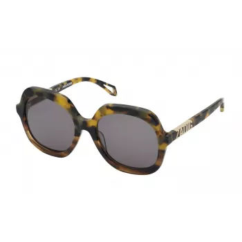 Zadig & Voltaire moteriški stačiakampiai akiniai nuo saulės SZV404-5607HL Havana/Ruda gradientinė 56mm