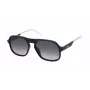ZADIG & VOLTAIRE moteriški akiniai nuo saulės SZV365-570700 juodi acetatiniai kvadratiniai rėmeliai pilki polikarbonatiniai lęšiai 57 mm