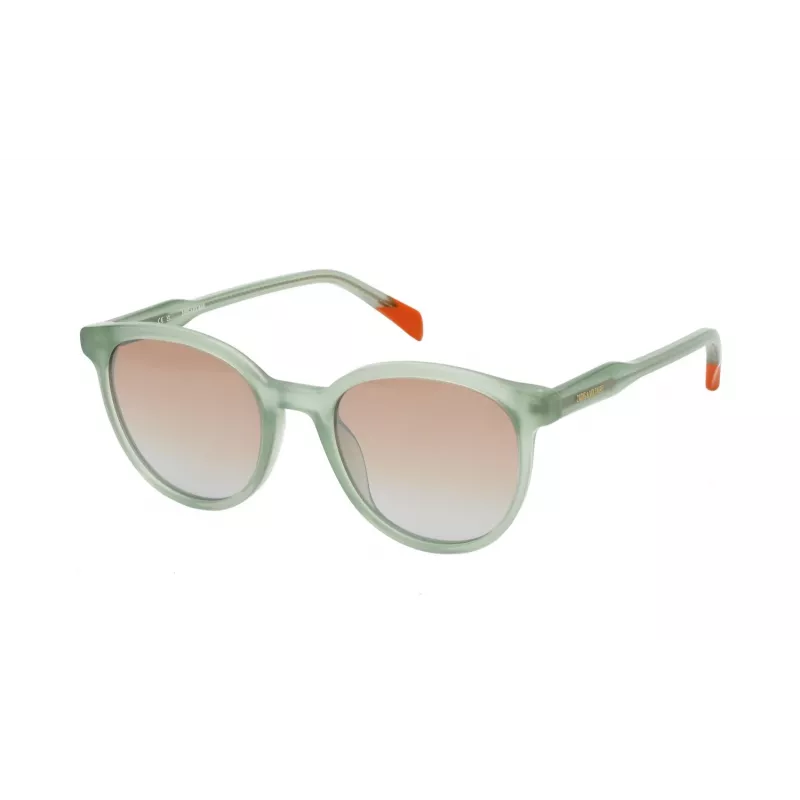 ZADIG & VOLTAIRE moteriški akiniai nuo saulės SZV376516A8G - juodas acetatinis rėmelis, pilki polikarbonatiniai lęšiai, 51 mm