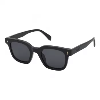ZADIG & VOLTAIRE moteriški akiniai nuo saulės SZV401-540700 - juodas acetatinis rėmelis, dūminiai pilki lęšiai, 54 mm