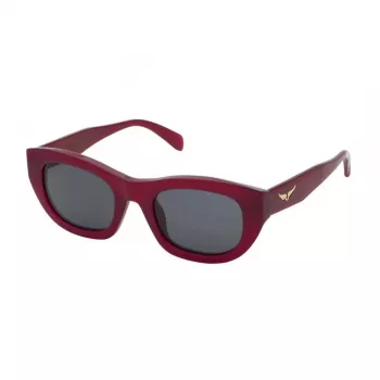 ZADIG & VOLTAIRE moteriški akiniai nuo saulės SZV408-5109M5 - Havana acetato rėmelis, rudi gradientiniai lęšiai, UV400 apsauga