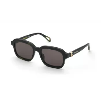 ZADIG & VOLTAIRE moteriški akiniai nuo saulės SZV416-53092I juodas acetatinis rėmelis, pilki gradientiniai lęšiai, 53 mm