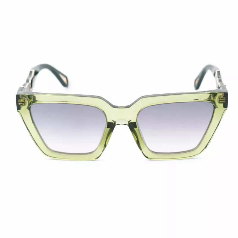ZADIG & VOLTAIRE Moteriški akiniai nuo saulės SZV418-53M40X Havana Acetate Square Frame Brown Lens 53/19/140 mm