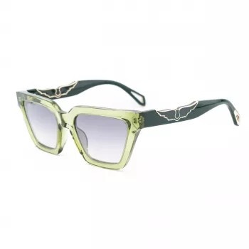 ZADIG & VOLTAIRE Moteriški akiniai nuo saulės SZV418-53M40X Havana Acetate Square Frame Brown Lens 53/19/140 mm