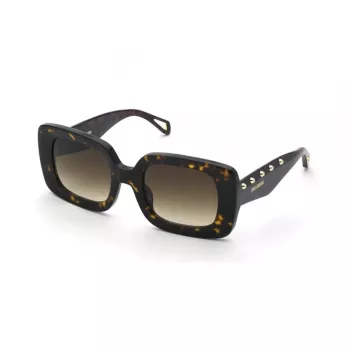 ZADIG & VOLTAIRE Moteriški akiniai nuo saulės SZV423-510743 - Juodas acetatinis rėmelis, gradientiniai pilki lęšiai
