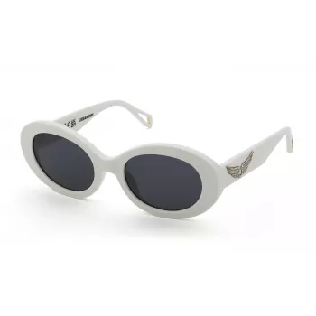ZADIG & VOLTAIRE Moteriški akiniai nuo saulės SZV460S5303GF - Juodas acetatinis rėmelis, pilki gradientiniai lęšiai, 53 mm