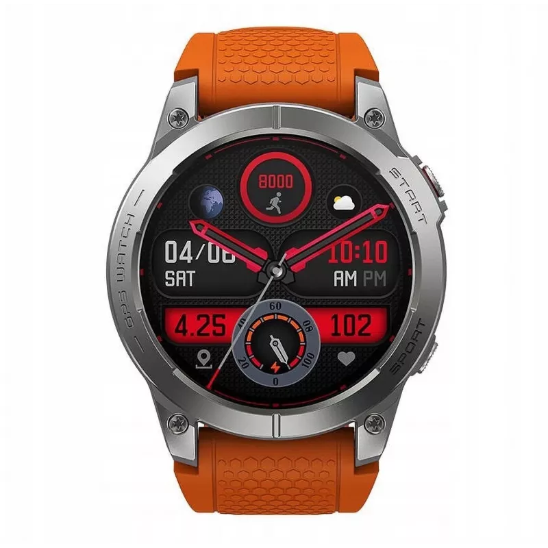 Zeblaze Stratos 3 Orange Smartwatch AMOLED 1.43 inch GPS 5ATM 400mAh