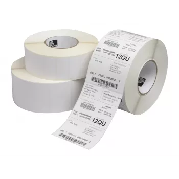 Zebra Z-Perform 1000T terminio perkėlimo popierinės etiketės – 29 x 10 mm, matinės, nuolatinis akrilo klijais, baltos (6341 vnt. ritinyje)