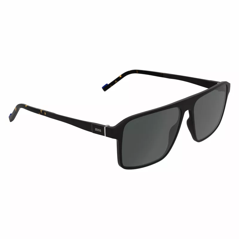 ZEISS MAN Akiniai ZS25564S-2 Stačiakampis Juodas Rėmas Pilki Lęšiai 57mm