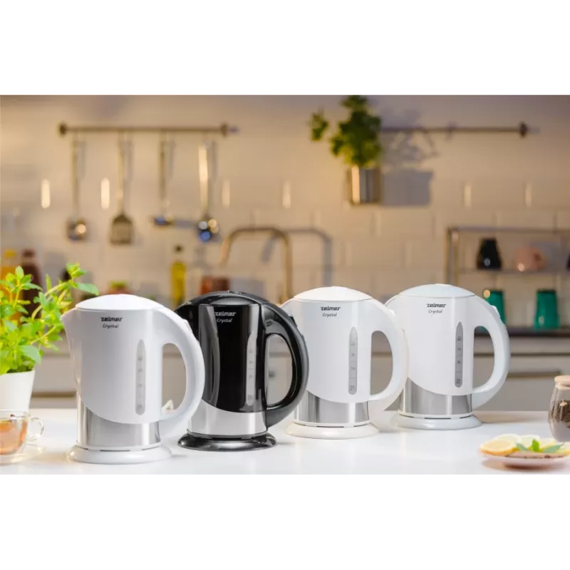 Zelmer Crystal ZCK7630W elektrinis virdulys, 1,7 l, 2200 W, baltas