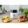 Zelmer ZAF5501W Be Aliejaus Oro Gruzdintuvė, 5L, 1500W, Skaitmeninis Jutiklinis Skydelis, Balta