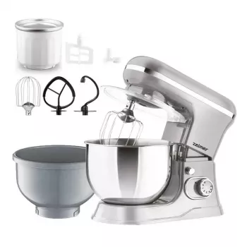 Zelmer ZKR1360 Stacionarus maišytuvas – 1300 W, 5.5 L dubuo, planetinis maišymas, juoda/sidabrinė