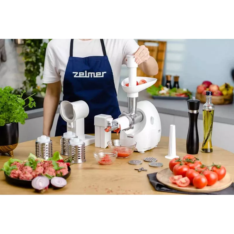 Zelmer ZMM4055B Electric Meat Grinder / Mincer 1900 W White