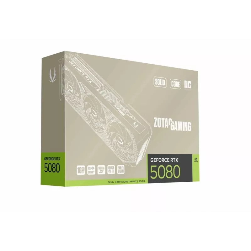 ZOTAC GAMING GeForce RTX 5080 SOLID Core OC 20th Anniversary Edition vaizdo plokštė