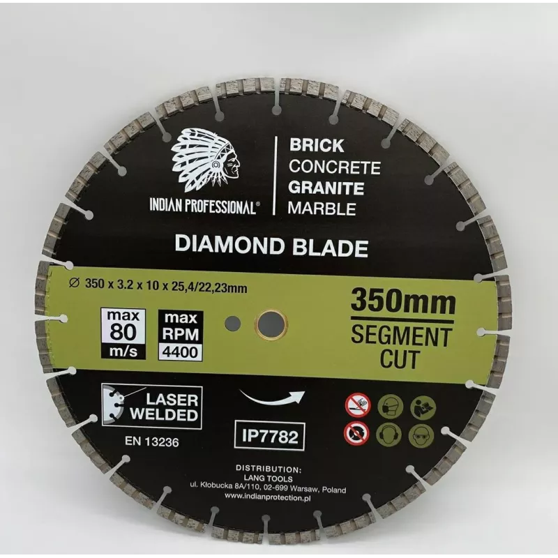 ZOYA Diamond Blade 350mm Segmented Turbo Cut Indian Professional