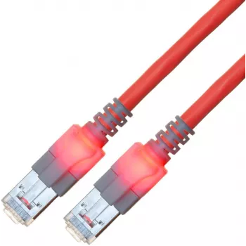 ZVK GmbH EasyLan DualBoot LED CAT 6 SFTP tinklo kabelis, RJ-45 vyriškas į RJ-45 vyrišką, 7 m, raudonas CS1ORCDCD0070