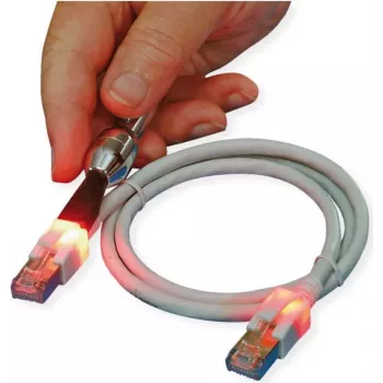 ZVK GmbH EasyLan DualBoot LED tinklo kabelis RJ-45 vyriškas į RJ-45 vyrišką 50 cm SFTP CAT 6 mėlynas CS1OBCDCD0005