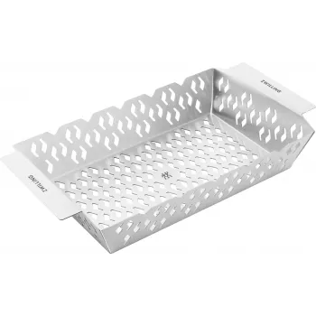 ZWILLING BBQ+ BBQ krepšelis 36x20 cm nerūdijančio plieno grotelių krepšelis su rankenomis