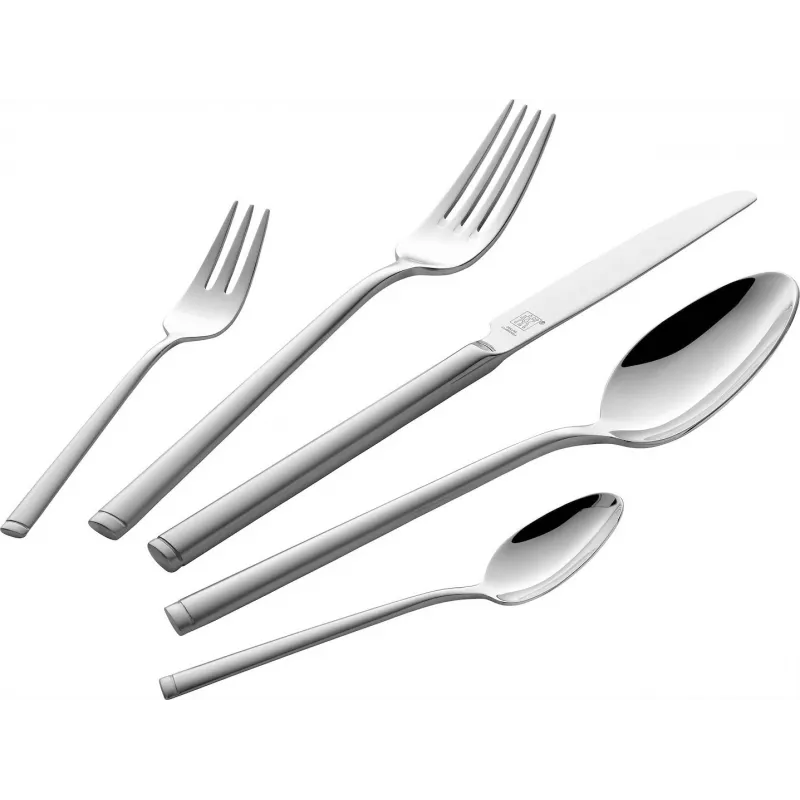 ZWILLING SENSES 60-dalių nerūdijančio plieno stalo įrankių rinkinys, 12 asmenų, poliruotas, tinkamas plauti indaplovėje
