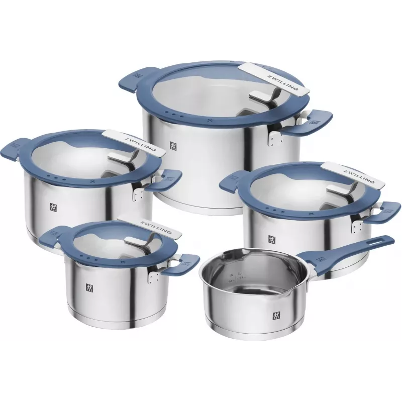 ZWILLING SIMPLIFY 5 dalių puodų rinkinys, mėlynas