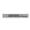 ZyXEL GS1350-18HP-EU0101F Smart Managed Gigabit PoE+ Switch su 16 PoE+ prievadų ir 2 SFP jungtimis, 250W biudžetas