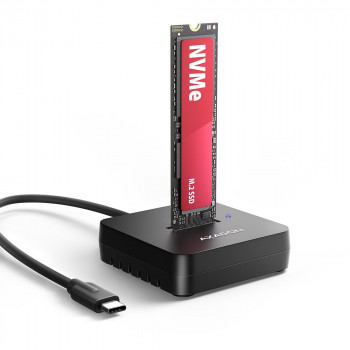 AXAGON ADSA-M2C11L M.2 NVMe SSD disko dokas, USB-C 10Gbps