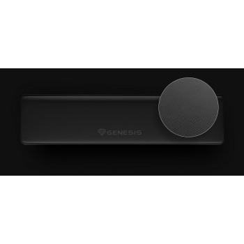 Genesis Rubid 600 TKL NPG-2389 riešų atrama klaviatūrai, 355 × 88 mm, juoda