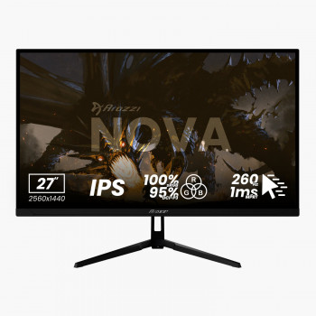 Arozzi Nova AZ-NO-27T2K260-BK 27 colių IPS QHD 260 Hz monitorius, juodas