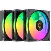 OCYPUS Gamma F12 Elite ARGB Reverse 3-Pack 120 mm korpuso ventiliatorius juodas