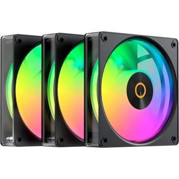 OCYPUS Gamma F12 Elite ARGB Reverse 3-Pack 120 mm korpuso ventiliatorius juodas