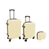 ORDINETT 3 dalių lagaminų rinkinys, 60 l + 43 l + 15 l, baltas