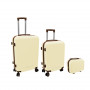 ORDINETT 3 dalių lagaminų rinkinys, 60 l + 43 l + 15 l, baltas